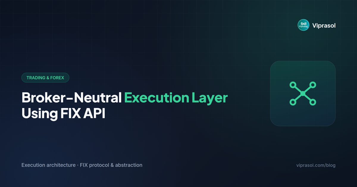 How to Build a Broker-Neutral Execution Layer Using FIX API: India 2026 Guide
