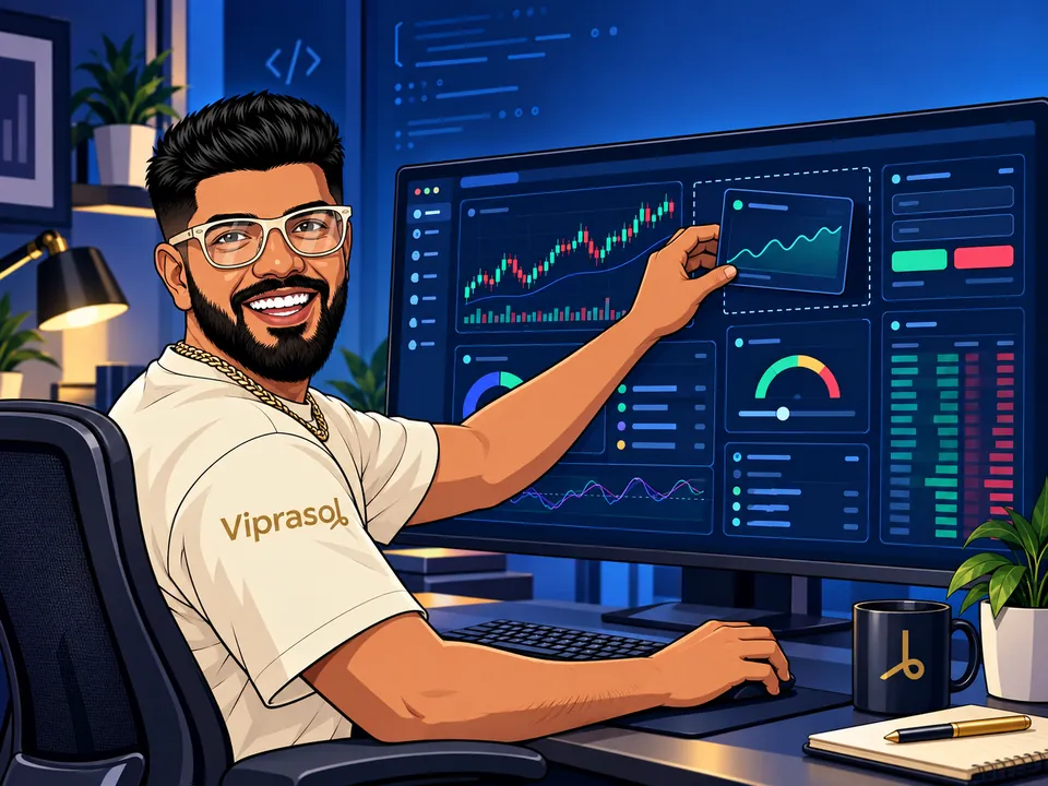Viprasol illustration of trading software and automation