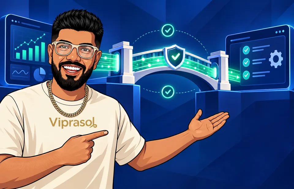 Viprasol illustration of connections between trading platforms