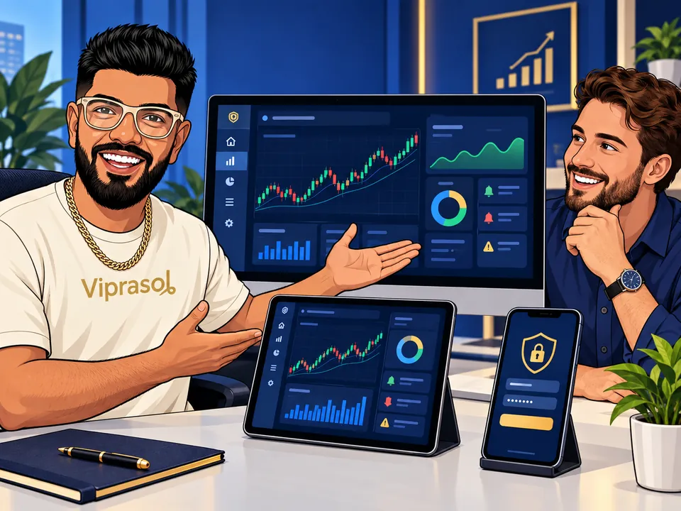 Illustration of a software platform and connected interfaces